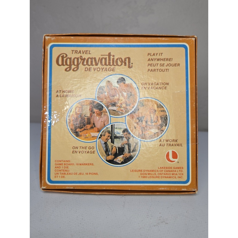 Vintage Travel Aggravation Board Game 1980 Lakeside Complete Retro Family Toy - Picture 7 of 12